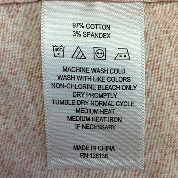 Original Penguin Coral Reef Print Slim Fit, Tangerine/Orange, XXL 18-18 1/2, NWT - Picture 15 of 15